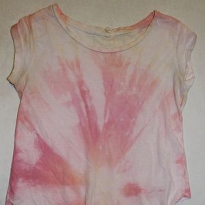Tie Dye Shirt - Tied shirt Pink Yellow Orange